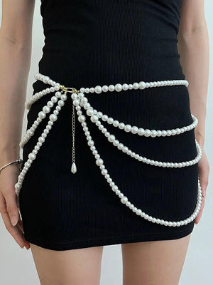 Multi Layer Pearl Waist Chain - MRC STORE