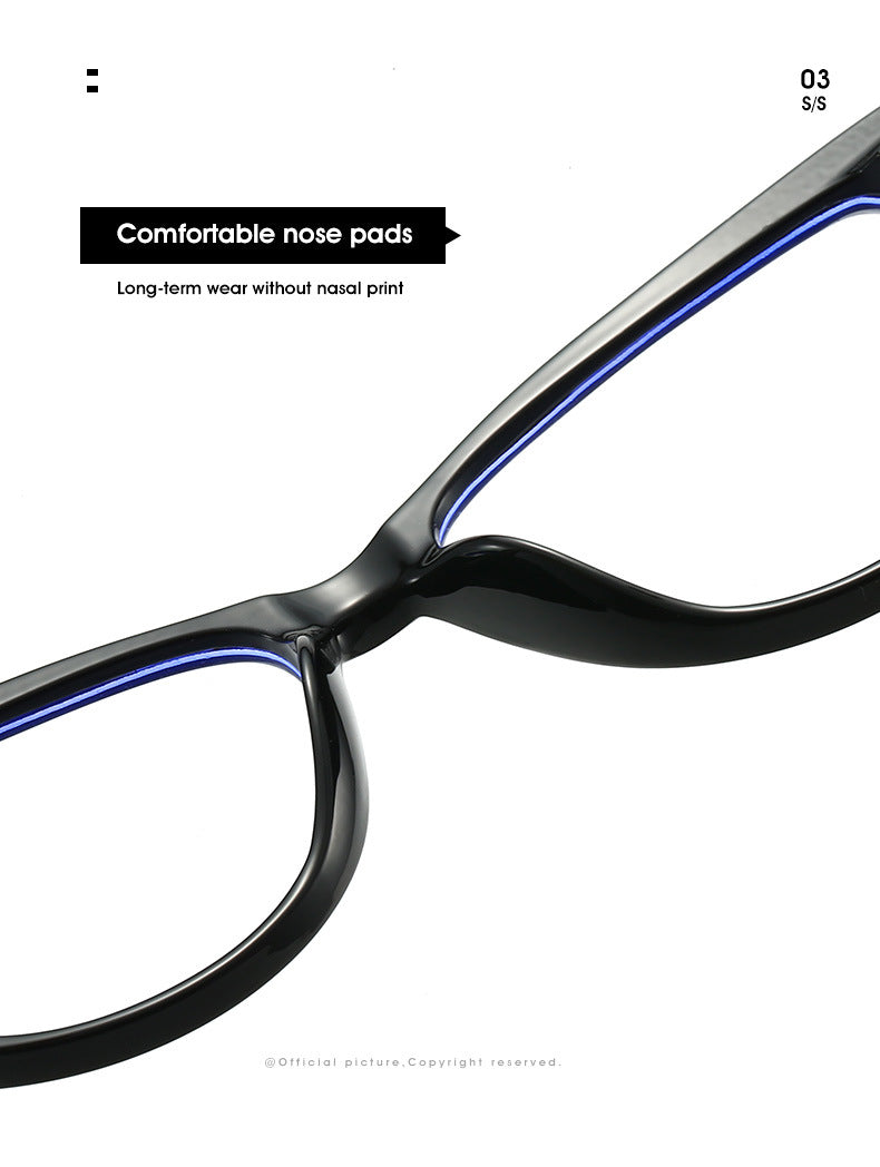 Unisex Cat Eye Glasses - Anti-Blue Retro Fit My Store
