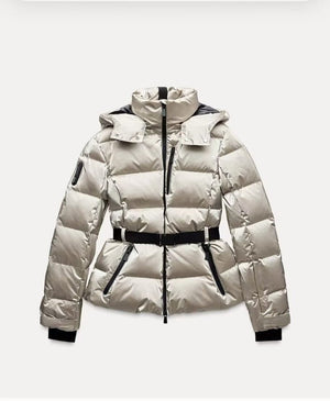 Belted Stand Collar Ski Puffer Jacket - MRC STOREJacketsMRC STOREBelted Stand Collar Ski Puffer Jacket MRC STORE 120.99MRC STORECJWJ261267412LOChampagneL