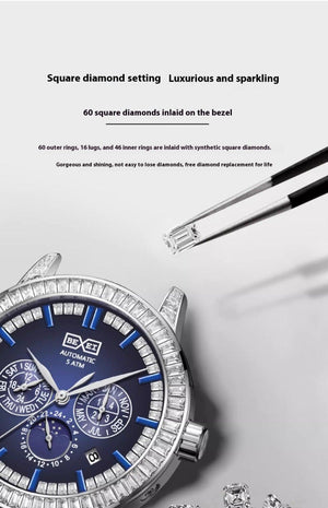 Bexei 9157 Luxury Men’s Watch – Blue Crystal Bezel, 5ATM Waterproof - MRC STOREAccessoriesMy StoreBEXEI 9157 Luxury Men's Watch – Blue Crystal Bezel, 46 Zircons, 5ATM Waterproof - MRC STOREMRC STORECJJX228254501AZBlue