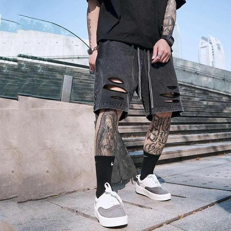 Black Knitted Shorts - MRC STORE