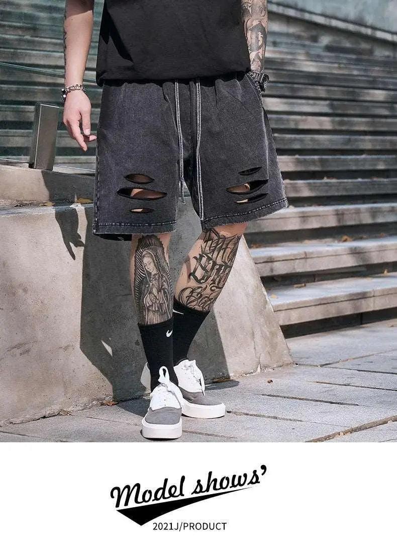 Black Knitted Shorts - MRC STORE