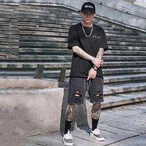 Black Knitted Shorts - MRC STORE