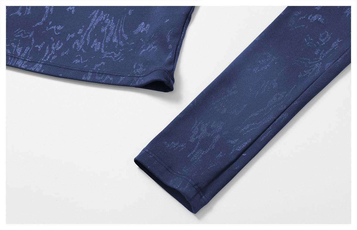 Bronzing Yoga Top Long sleeved Top – Stylish Activewear for Fitness and Beyond - MRC STORE