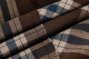 Brown Plaid Shirt - MRC STORE