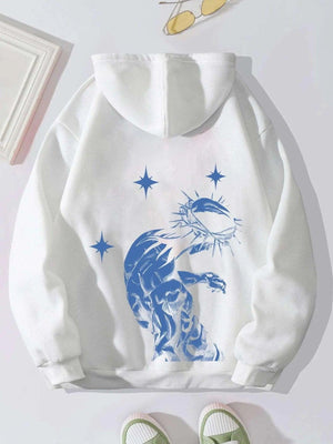 Brushed Lettered Jesus Print Hoodie - MRC STORE