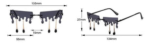 Butterfly Rimless Sunglasses - MRC STORE