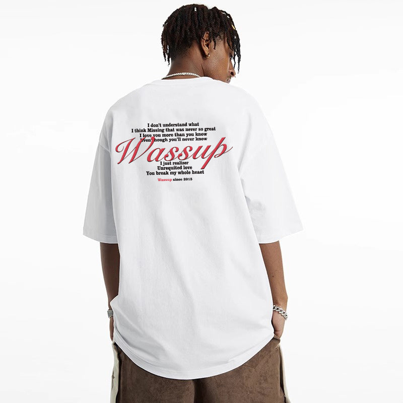 Men’s Vintage T-Shirt - Hip Hop Letter Print My Store