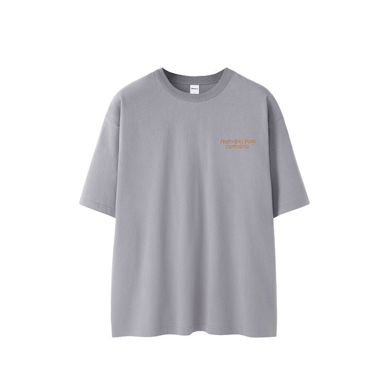 Men’s Embroidered T-Shirt - Retro Thread Collar My Store