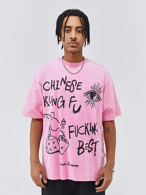 Washed Vintage Fashion T-Shirt - MRC STORE