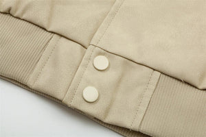 Letter Embroidery Creative Biker's Leather Jacket - MRC STORE