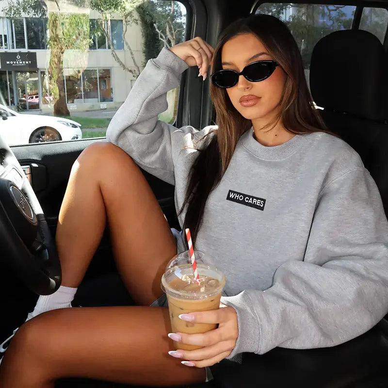 High Waist Printed Tight Shorts & Long Sleeve Top Set - MRC STORE