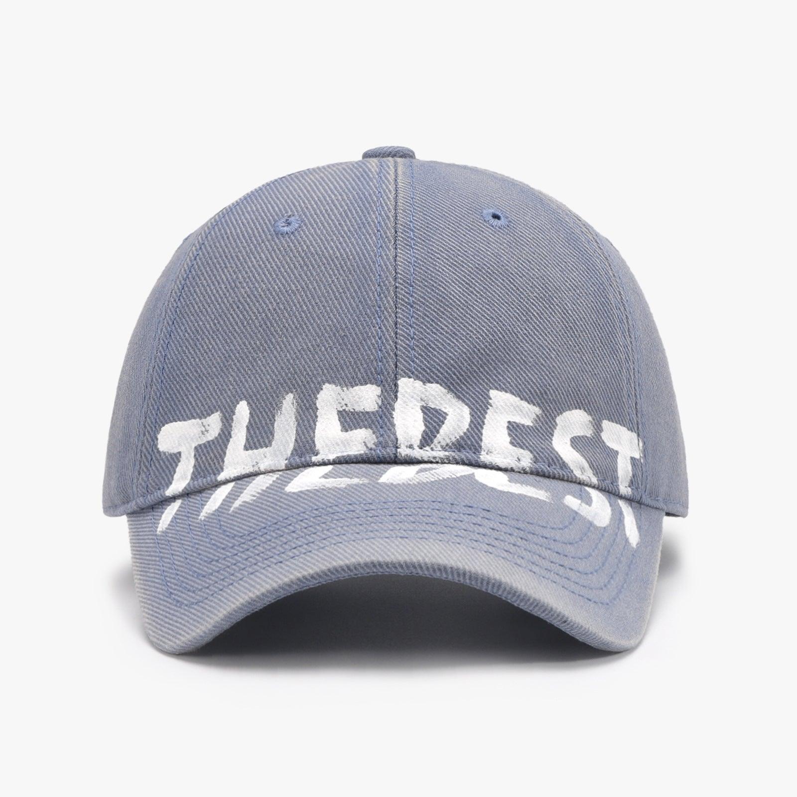 Letter Graffiti Curved Brim Soft Top Cap - MRC STORE