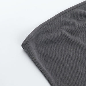 Women’s Tube Top Dress - Slim Waist Split My Store