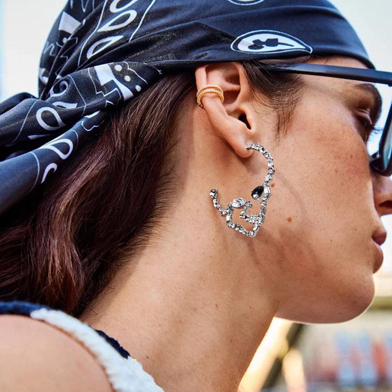 Halloween Skull Earrings Stud – Spooky Style for Women - MRC STORE