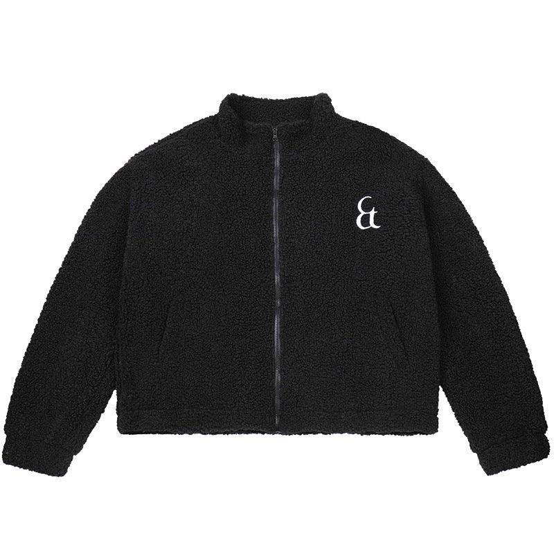 Men's Retro Sherpa Fleece Stand Collar Oversized Winter Coat - MRC STORE