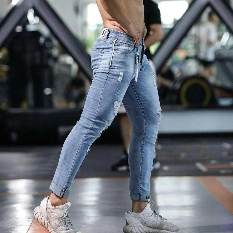 Casual Slim Ripped Jeans - MRC STORE