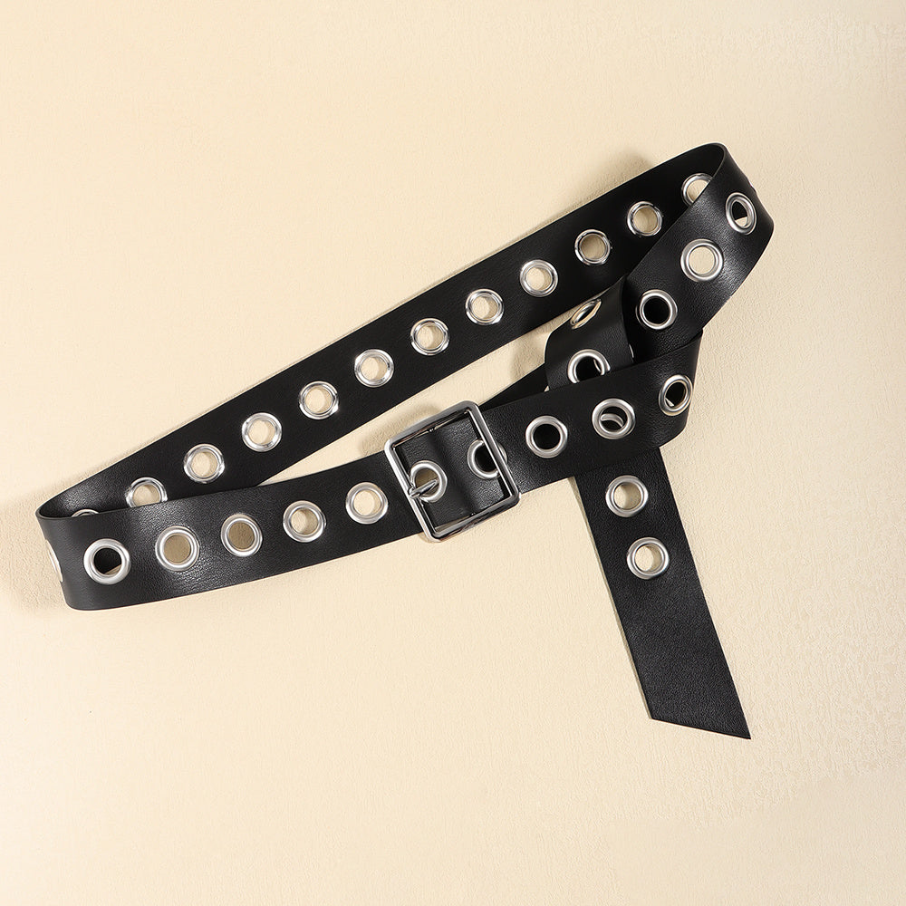 Unisex Punk Belt - Hollow PU Fashion My Store