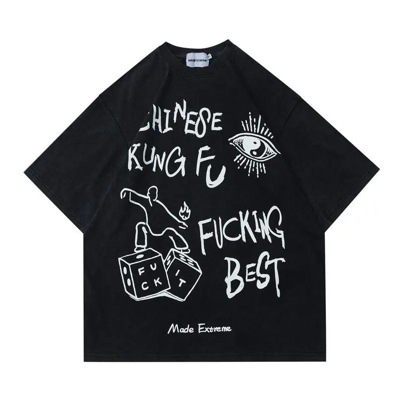 Washed Vintage Fashion T-Shirt - MRC STORE