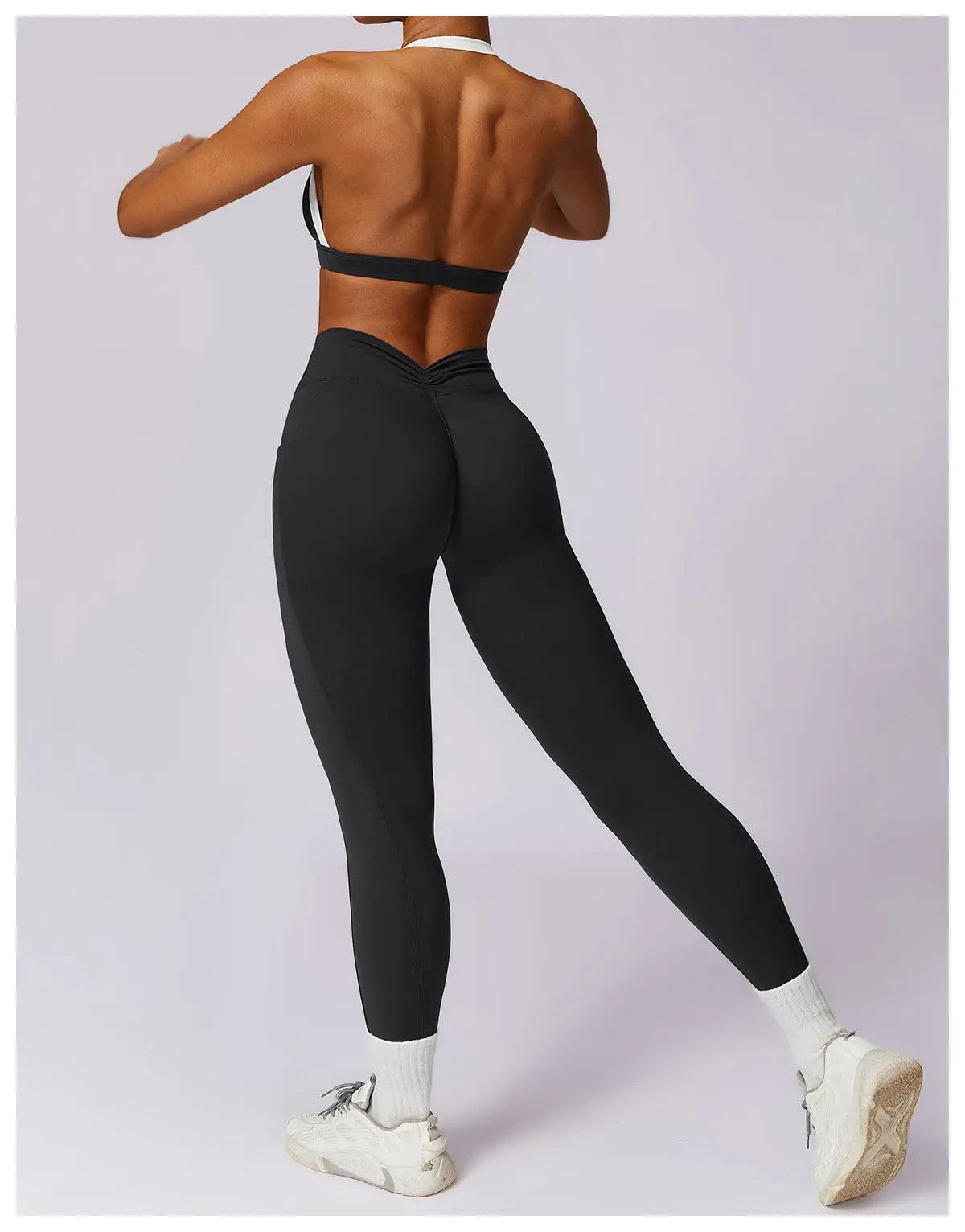 Spring Casual Contrast Color Yoga Suit - MRC STORE