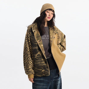 Camouflage Hooded Denim Jacket – Patchwork - MRC STORESweaters & HoodiesMRC STORECamouflage Hooded Denim Jacket - Stylish and Bold Contrast Patchwork - MRC STOREMRC STORECJXZ226525802BYKhakiL