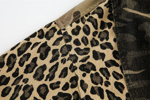 Camouflage Hooded Denim Jacket - Stylish and Bold Contrast Patchwork - MRC STORE