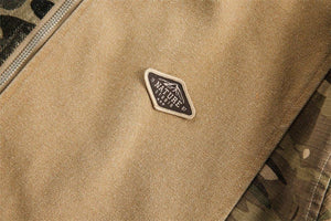 Camouflage Hooded Denim Jacket - Stylish and Bold Contrast Patchwork - MRC STORE