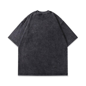 GONTHWID Printed Washed Vintage T-Shirt – Pure Cotton for Everyday Comfort - MRC STORE
