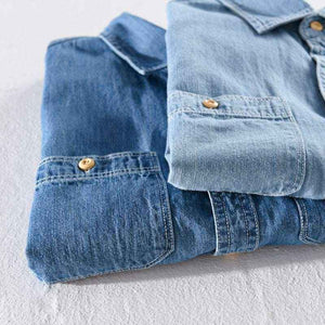 Casual Denim Shirt - MRC STOREshirtMy StoreCasual Denim ShirtMRC STORECJDS199949009IRDark Blue2XL
