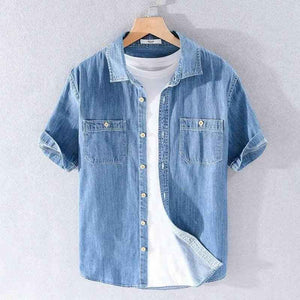 Casual Denim Shirt - MRC STOREshirtMy StoreCasual Denim ShirtMRC STORECJDS199949009IRDark Blue2XL