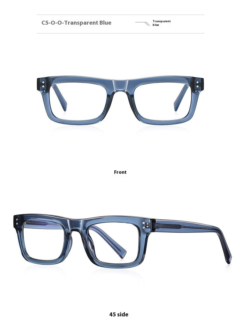 Men’s Square Glasses - TR90 Plain Style My Store
