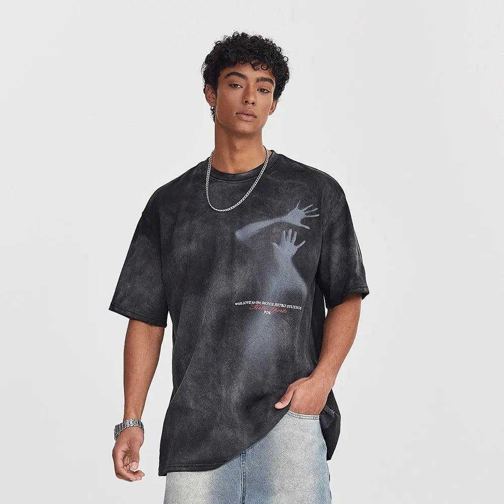 Fuzzy Figure Tie-Dye T-Shirt - MRC STORE