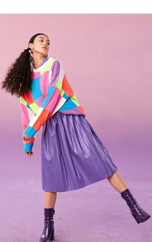 Colorful long pullover sweater - MRC STORETopMy StoreColorful long pullover sweater - MRC STOREMRC STORECJNSSYMY00380-Rainbow color-LRainbow colorL