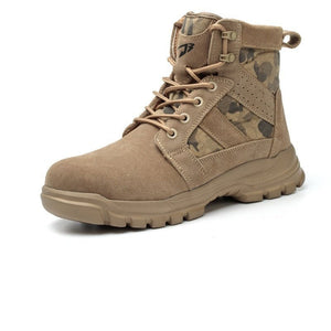 Combat Boots Male High Ankle Safety Shoes - MRC STOREShoesMRC STOREKhaki boot with camouflage pattern on a white background, labeled '151 Khaki'.MRC STORECJYD238847214NMBLACK37