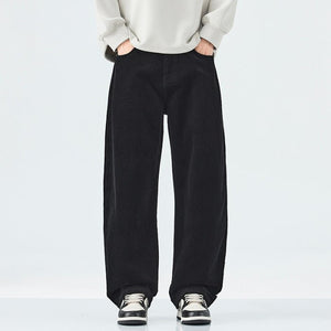Corduroy Wide Leg Pants - MRC STOREpantsMRC STOREPerson wearing black wide - leg pants and a light - colored sweater on a white backgroundMRC STORECJXX255802210JQBlack28