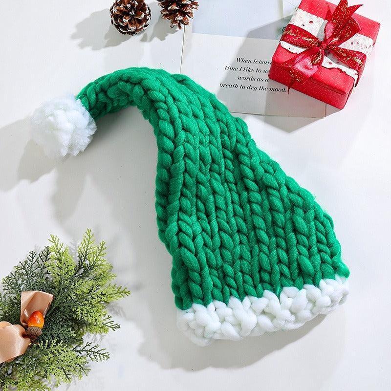 Cozy Christmas Knit Hat – Hand-Woven, Warm, and Festive - MRC STORE