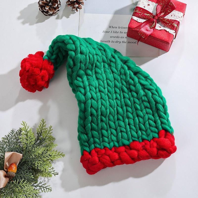 Cozy Christmas Knit Hat – Hand-Woven, Warm, and Festive - MRC STORE