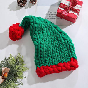 Cozy Christmas Knit Hat – Hand-Woven, Warm, and Festive - MRC STORE