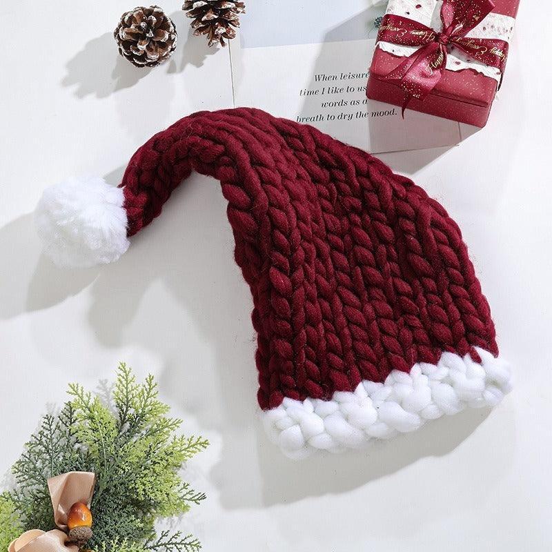 Cozy Christmas Knit Hat – Hand-Woven, Warm, and Festive - MRC STORE