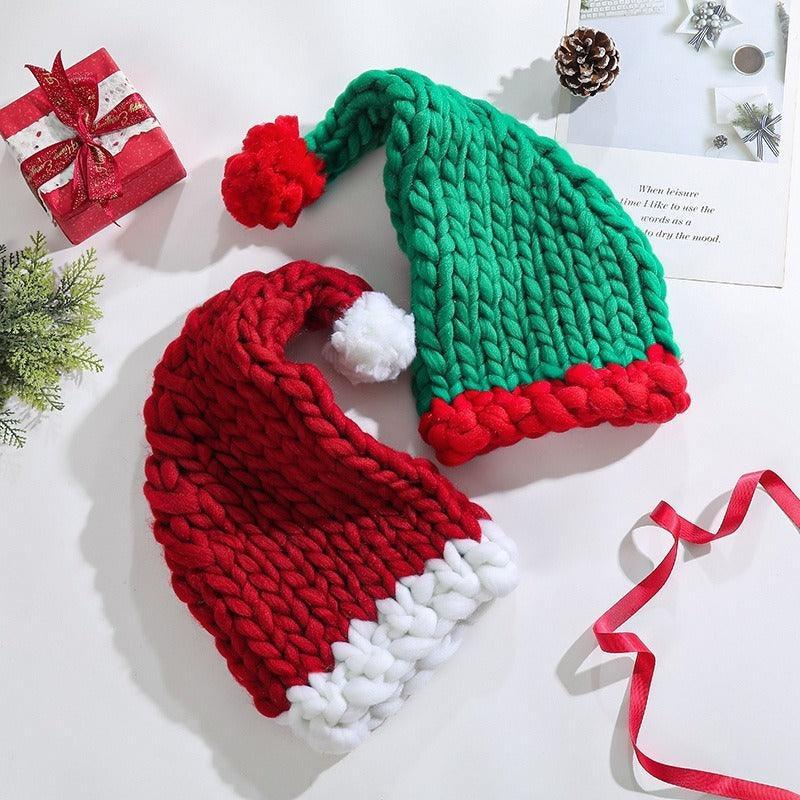 Cozy Christmas Knit Hat – Hand-Woven, Warm, and Festive - MRC STORE