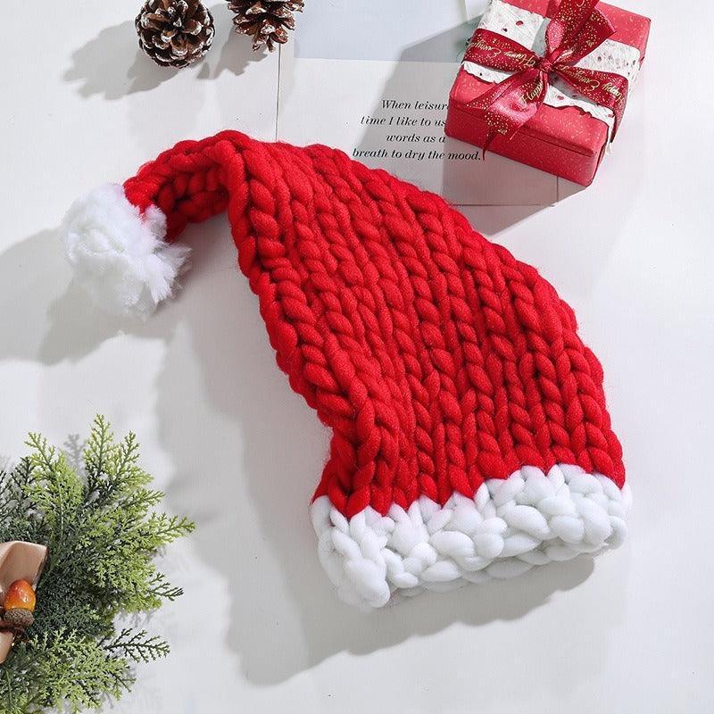 Cozy Christmas Knit Hat – Hand-Woven, Warm, and Festive - MRC STORE
