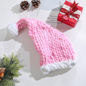 Cozy Christmas Knit Hat – Hand-Woven, Warm, and Festive - MRC STORE