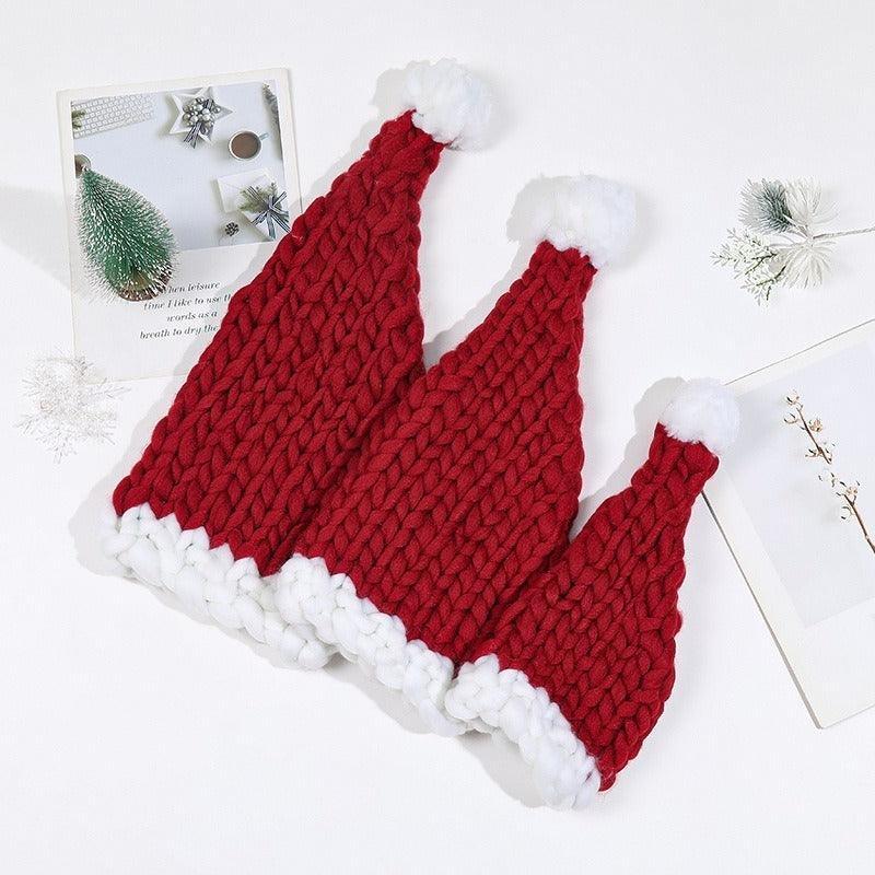 Cozy Christmas Knit Hat – Hand-Woven, Warm, and Festive - MRC STORE
