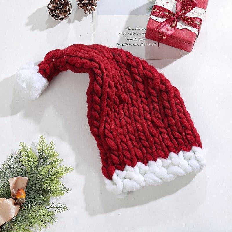 Cozy Christmas Knit Hat – Hand-Woven, Warm, and Festive - MRC STORE