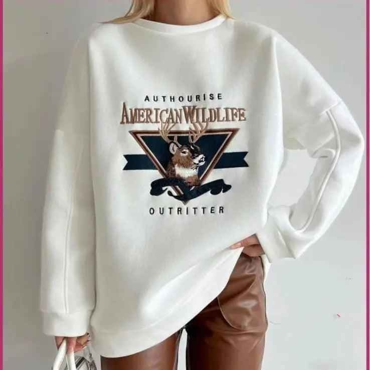 Cozy Deer Sweater - MRC STORESweaters & HoodiesMy StoreCozy Deer SweaterMRC STORECJWY201955202BYWhiteL