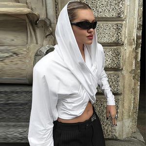 Cross - Tied Long Sleeve Top – Slim Fit, Ultra - Short - MRC STORETopMy StoreNew Fashion Long Sleeve Cross Tied Top – Slim Fit Ultra - Short Streetwear Pullover - MRC STOREMRC STORECJCS225293303CXBlackL