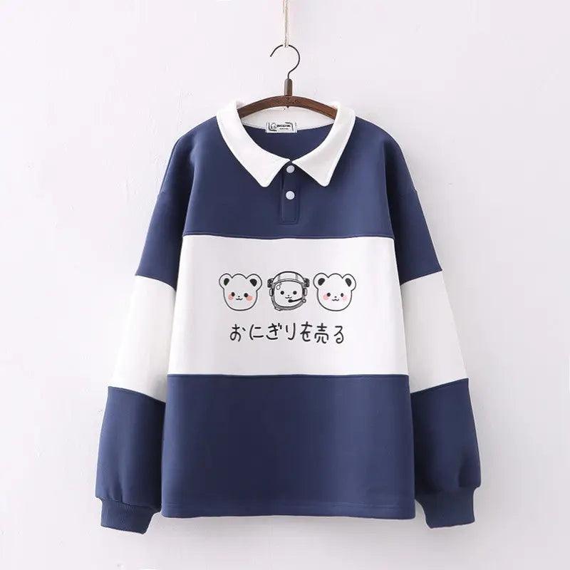 Cute Embroidered Winter Sweater - MRC STORETopMy StoreCute Embroidered Winter Sweater - MRC STOREMRC STORECJWY204778802BYNavy BlueFree Size