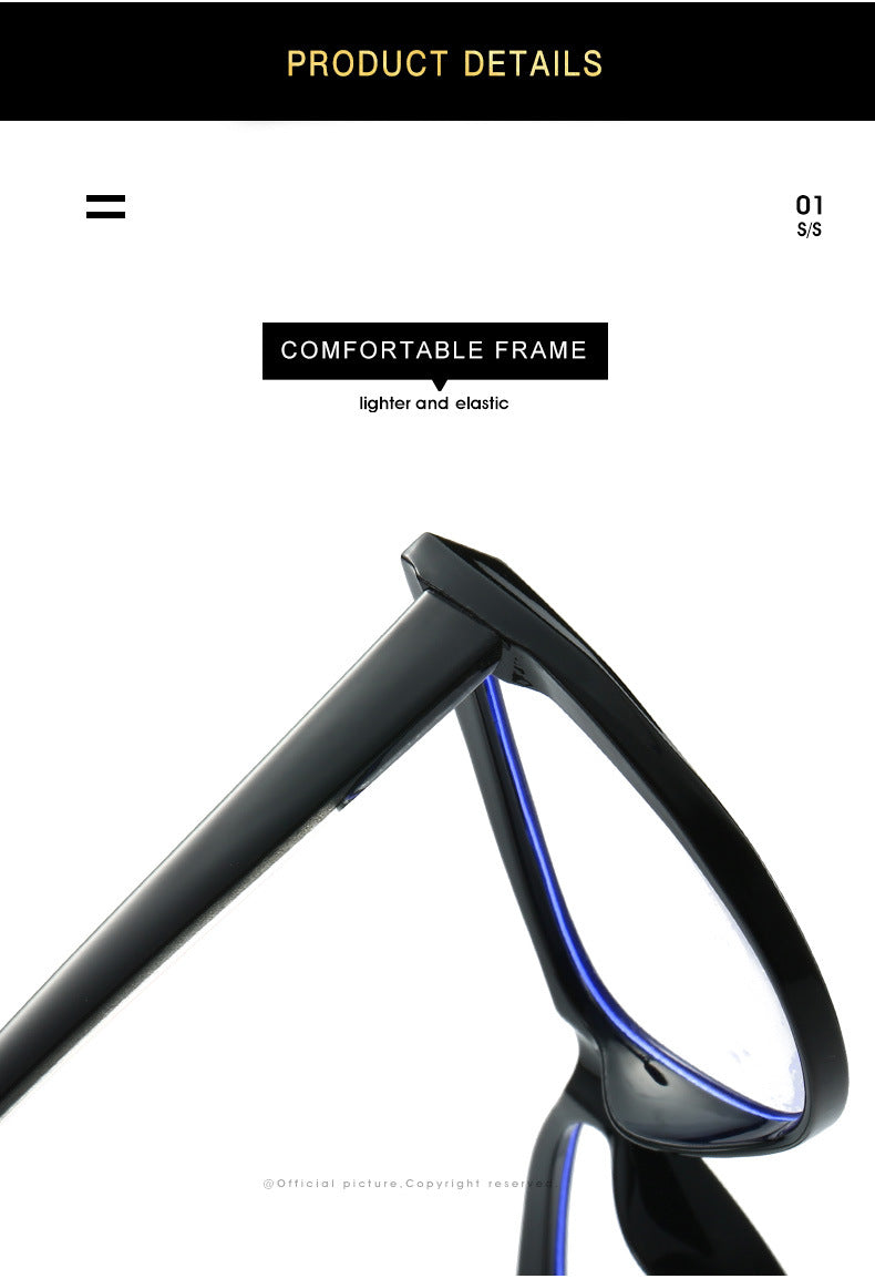 Unisex Cat Eye Glasses - Anti-Blue Retro Fit My Store