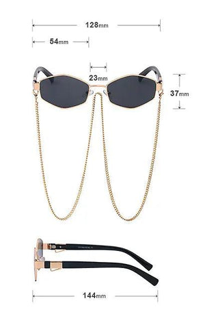 Chain Korean Style Sunglasses - MRC STORE