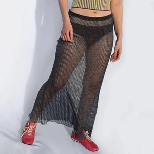 See through Pleated Fashion Skirt - MRC STORE